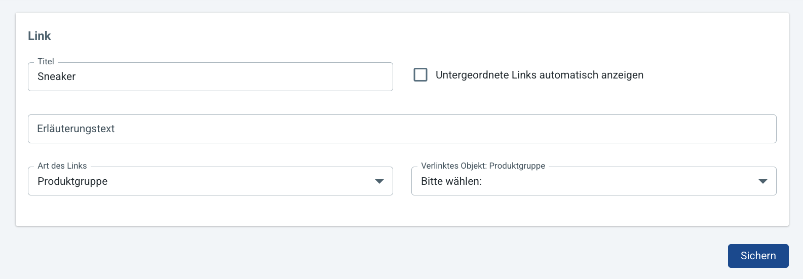 Link-Erstellung