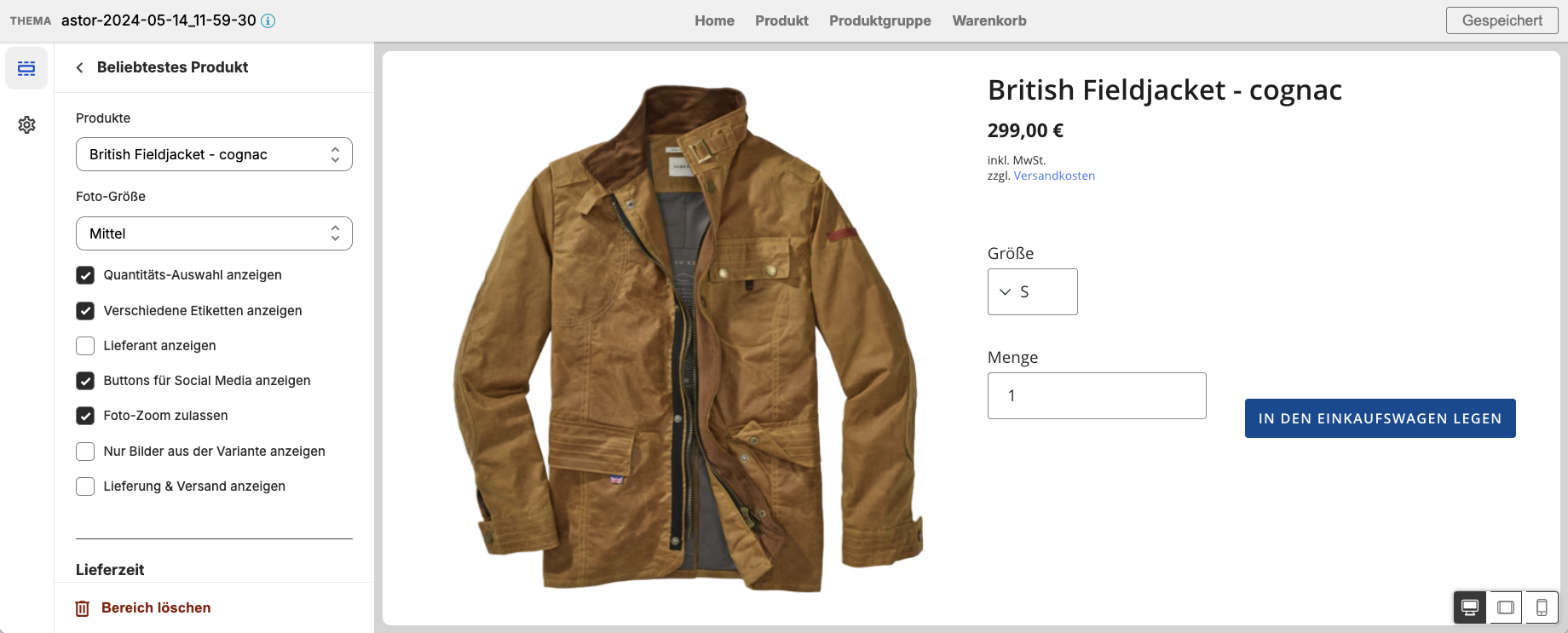 Beliebtestes Produkt