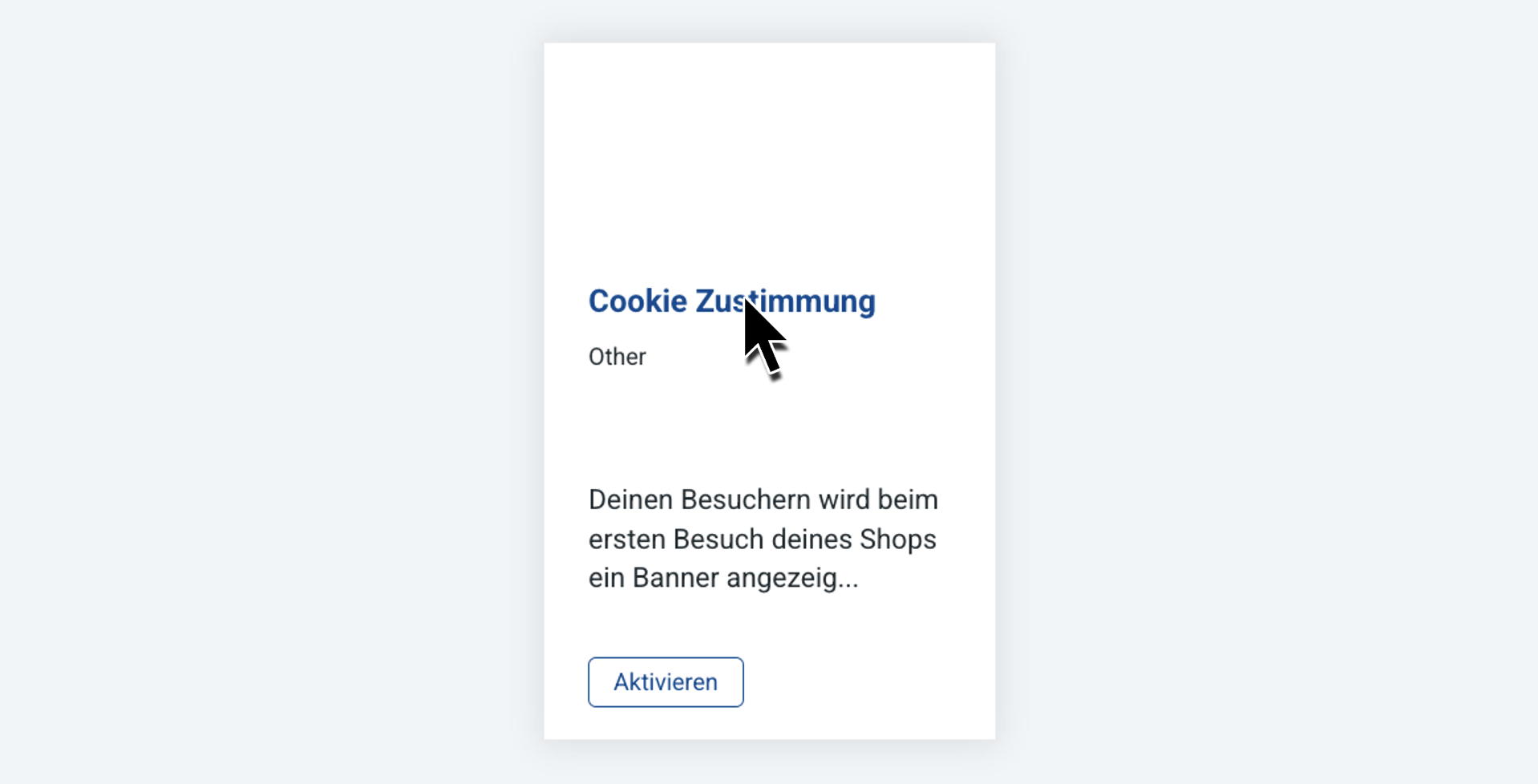 Cookie-Banner von System