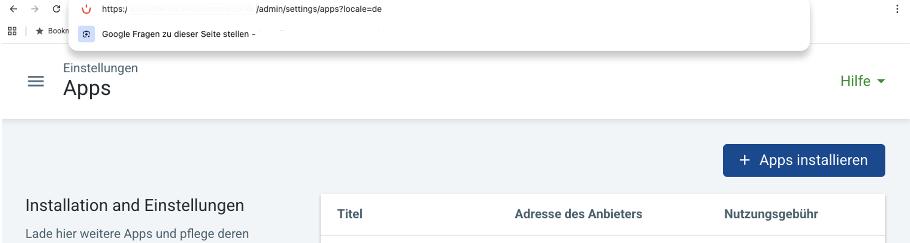 Shop-Adresse