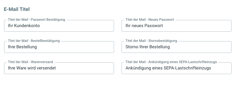E-Mail-Titel