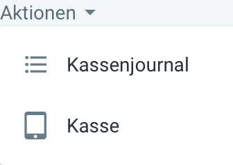 Kasse: Aktionen