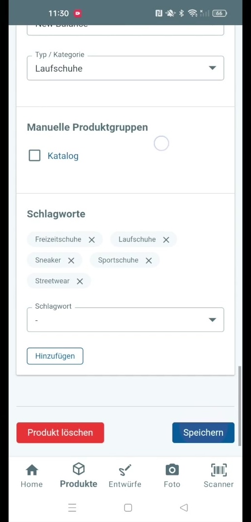 Erfassung per Foto