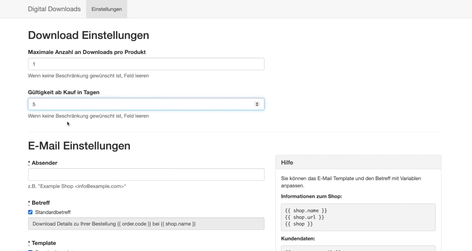 Digitale Produkte Schritt 4