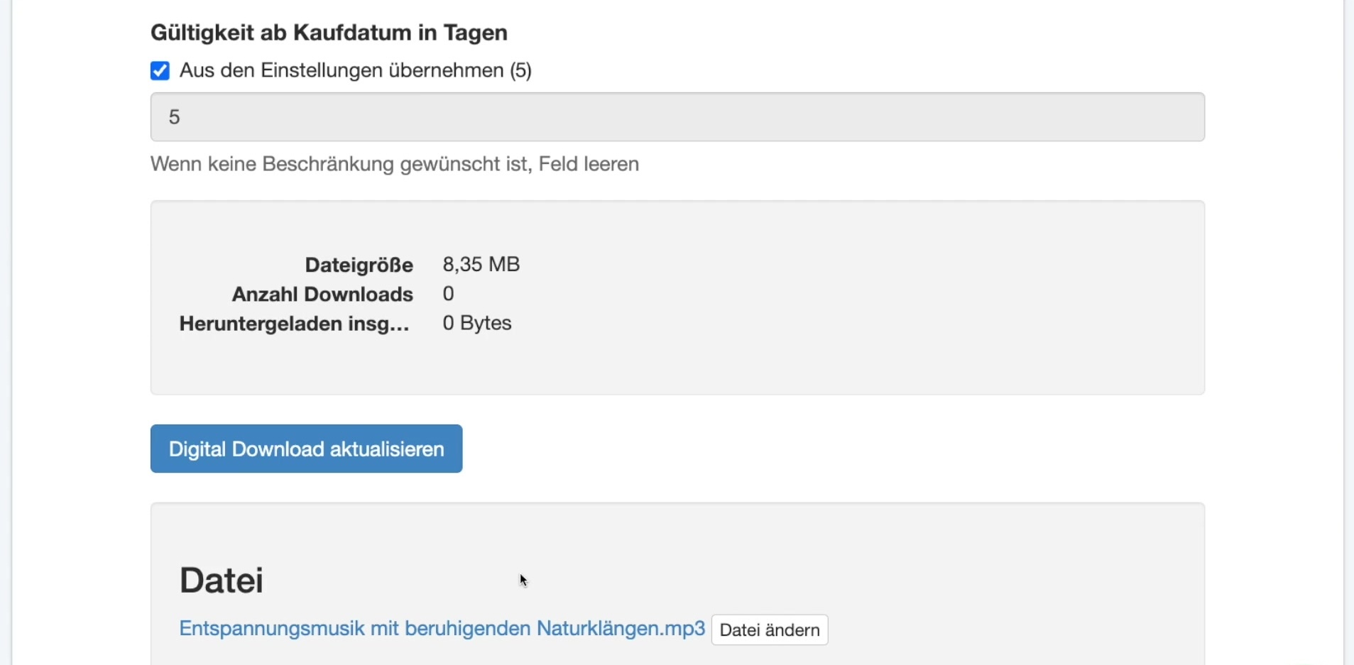 Digitale Produkte Schritt 8