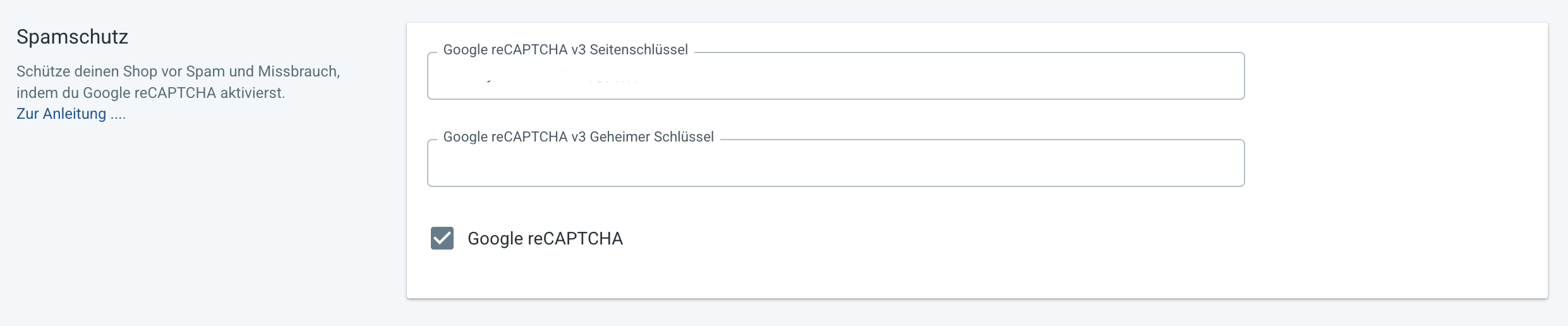 Spamschutz