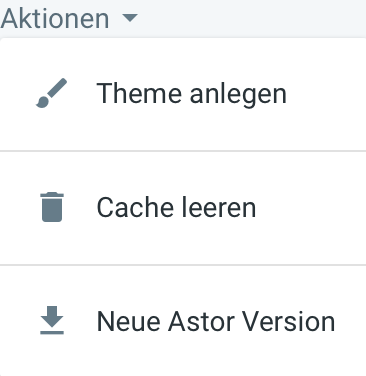 Theme Aktionen